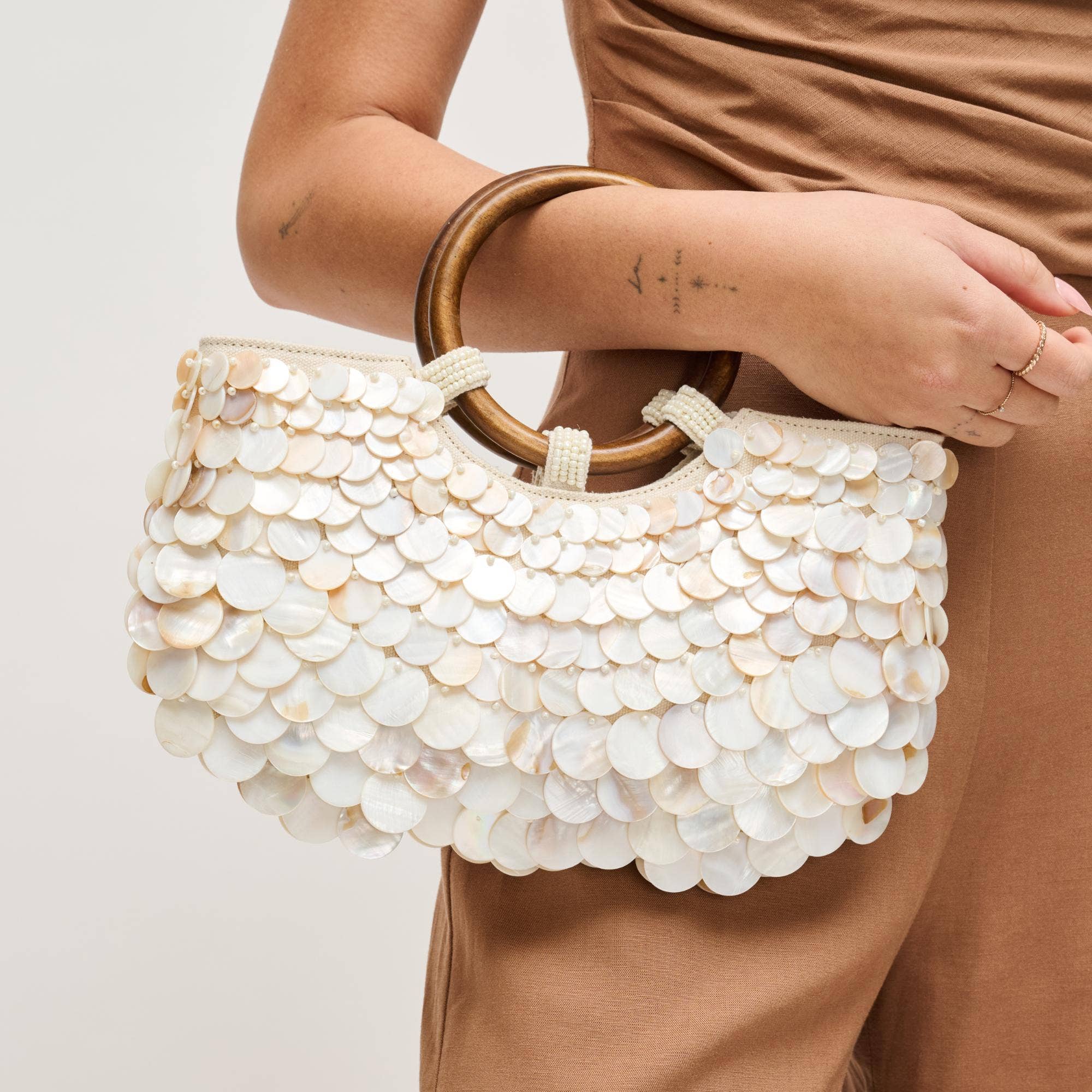 Shell Embellished Bag