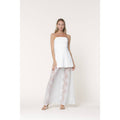 Lace Whisper Strapless Maxi Dress
