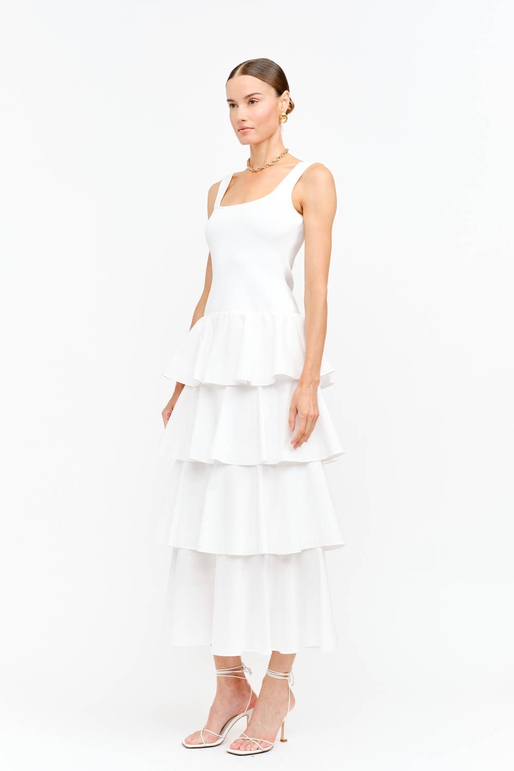 Tiered Grace Midi Dress