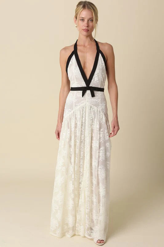Elara Lace Maxi Dress