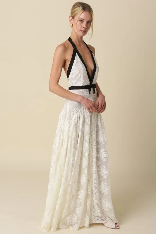 Elara Lace Maxi Dress