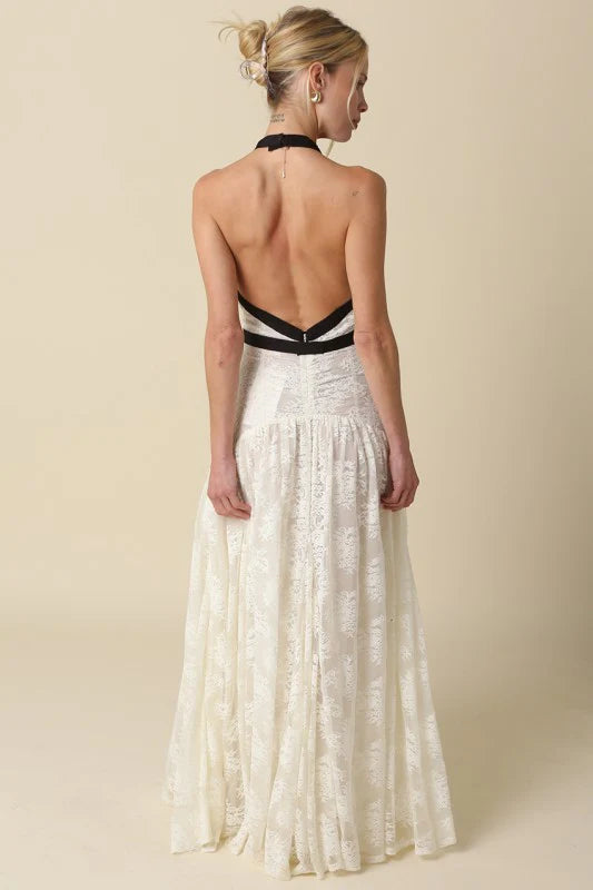Elara Lace Maxi Dress