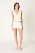 Ivory Glow Set V-Neck Top