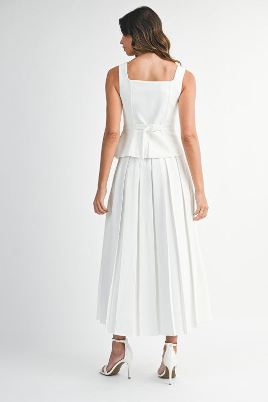 Modern Muse Vest & Midi Skirt Set