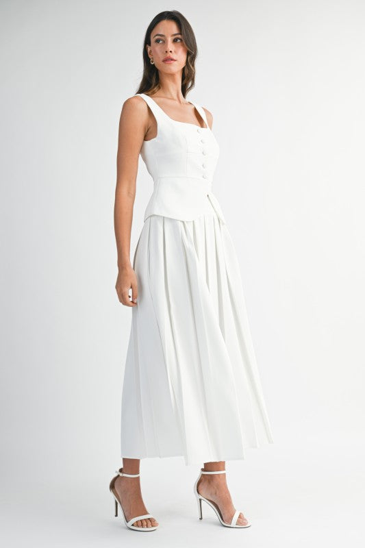 Modern Muse Vest & Midi Skirt Set