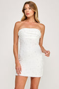 Pearl Veil Mini Dress