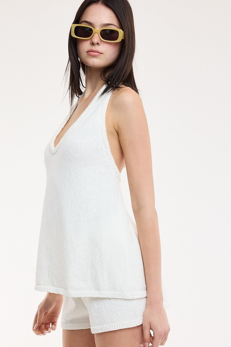 Weekend Knit Halter Set