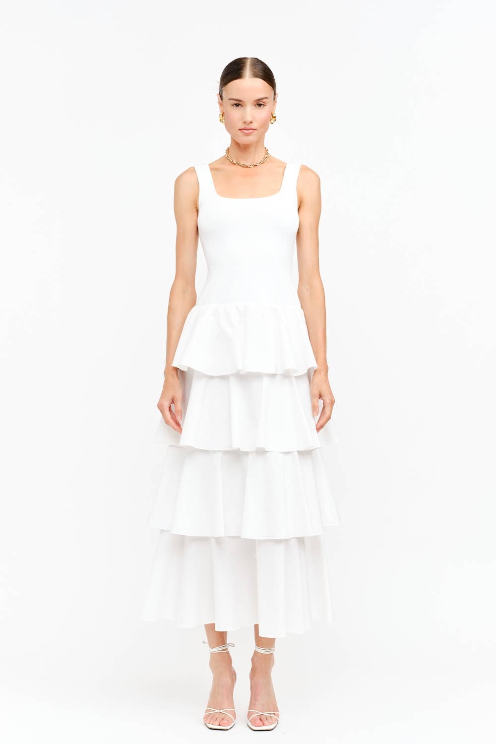 Tiered Grace Midi Dress