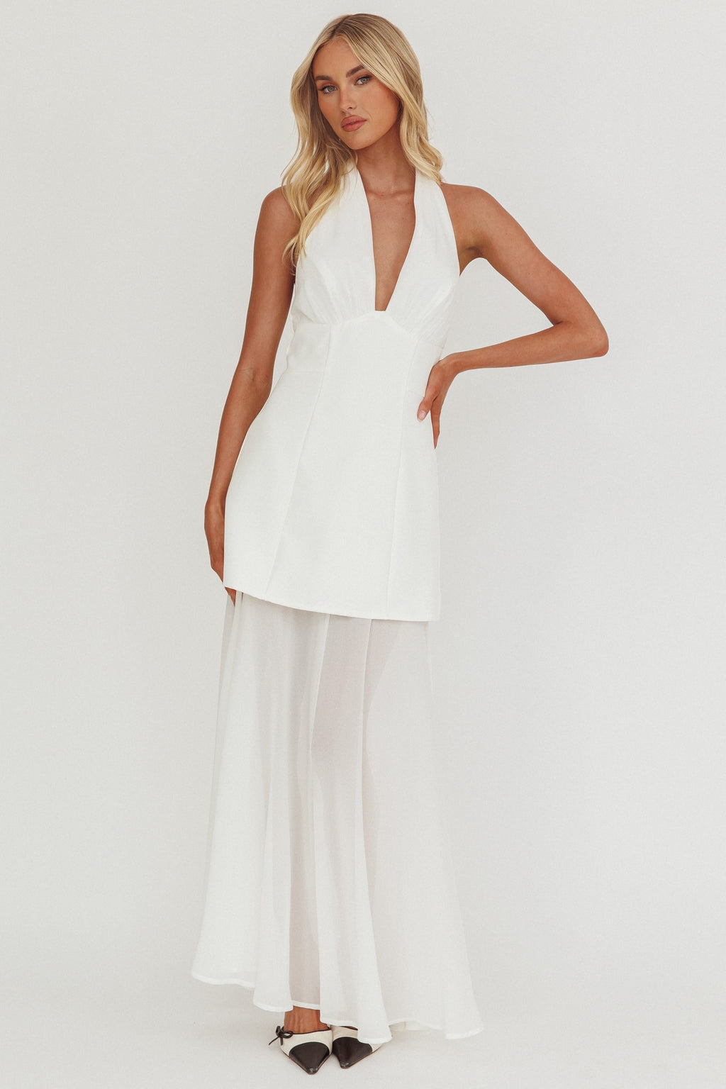 Belle Halter Maxi Dress